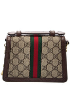 Gucci Ophidia Mini Gg Supreme Canvas & Leather Shoulder Bag