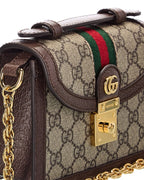 Gucci Ophidia Mini Gg Supreme Canvas & Leather Shoulder Bag