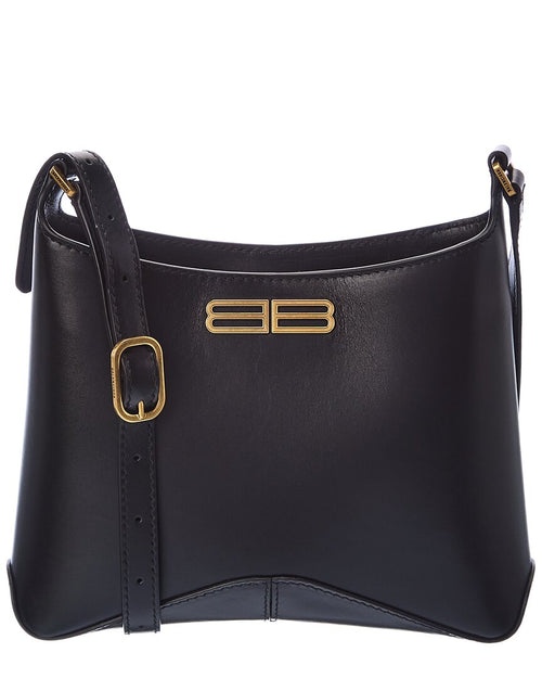 Balenciaga Xx Small Leather Flap Bag Black ONE SIZE