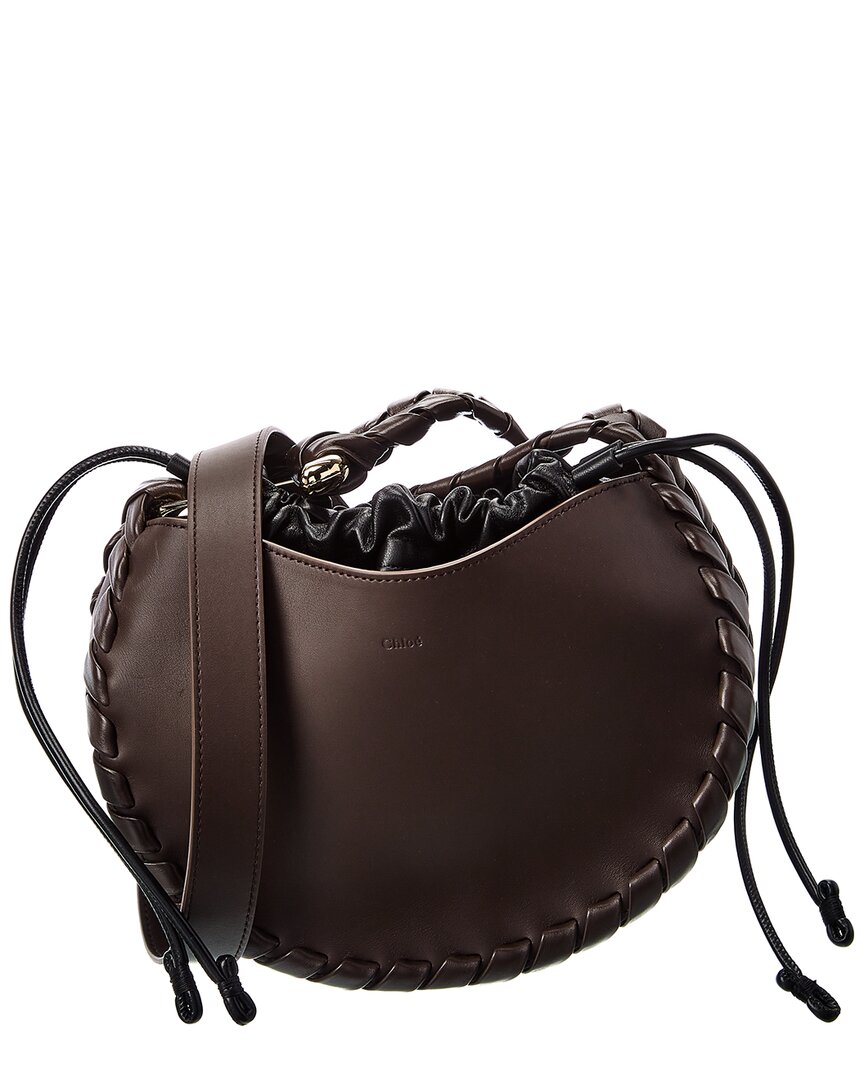 Chloé Mate Small Leather Hobo Bag Brown Multi ONE SIZE