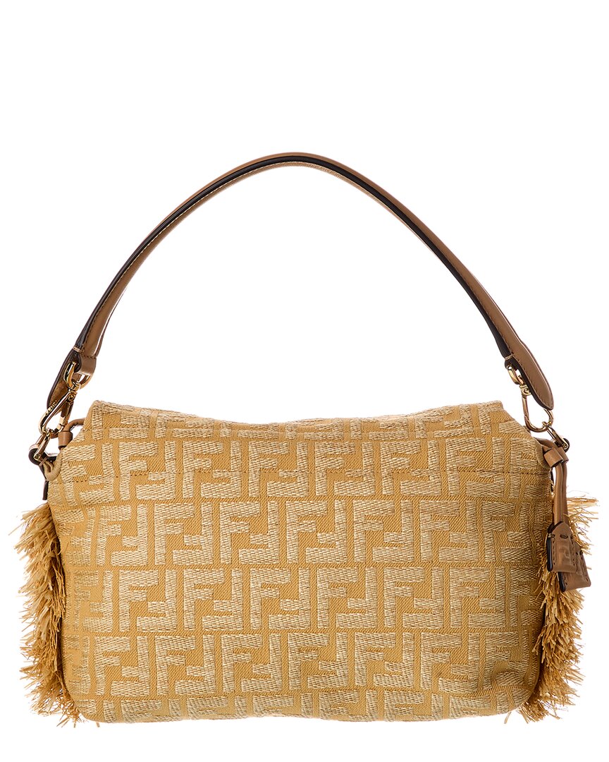 Fendi Mamma Baguette Medium Ff Jacquard Shoulder Bag