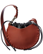 Chloé Mate Small Leather Hobo Bag Brown Multi ONE SIZE