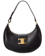 Celine Ava Triomphe Medium Leather Shoulder Bag