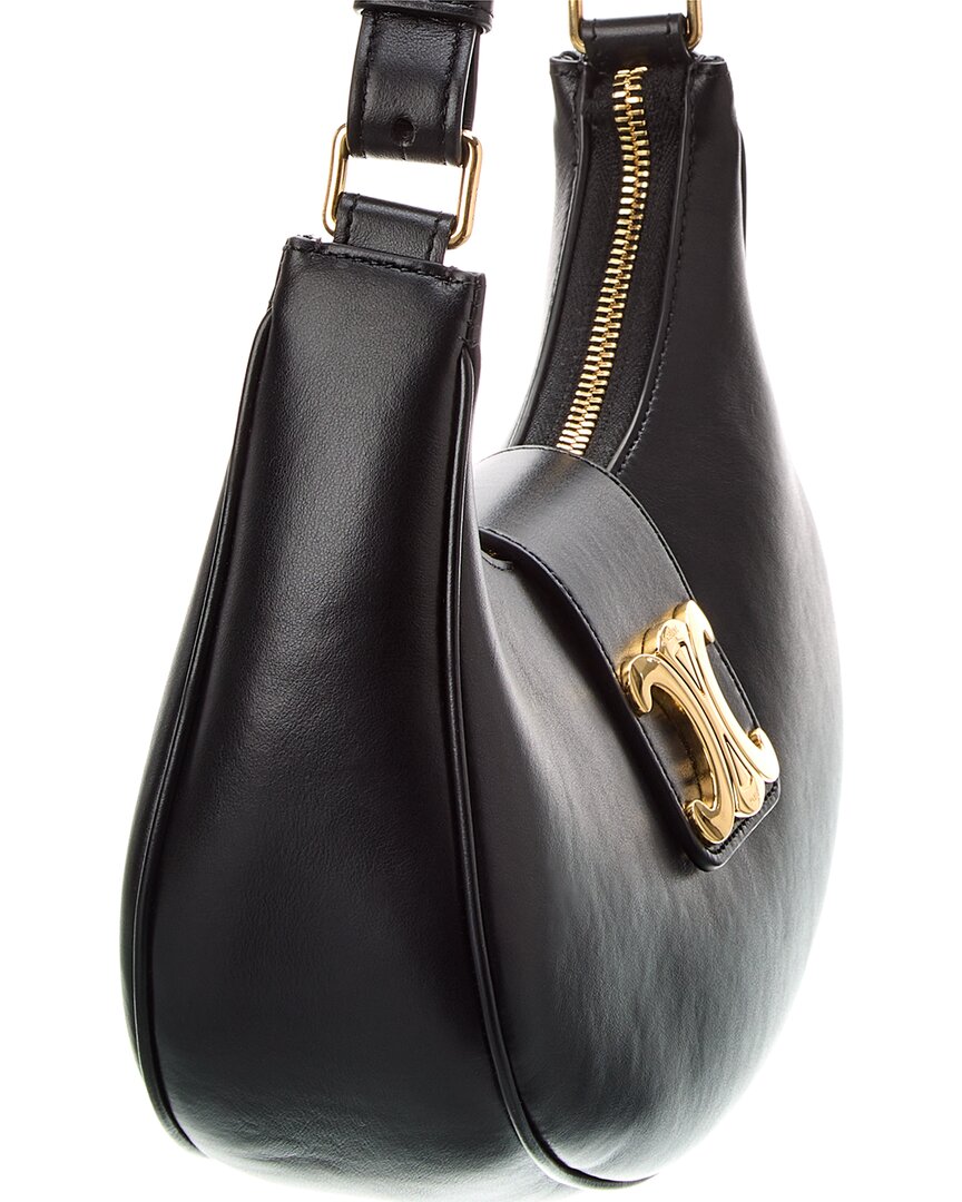 Celine Ava Triomphe Medium Leather Shoulder Bag