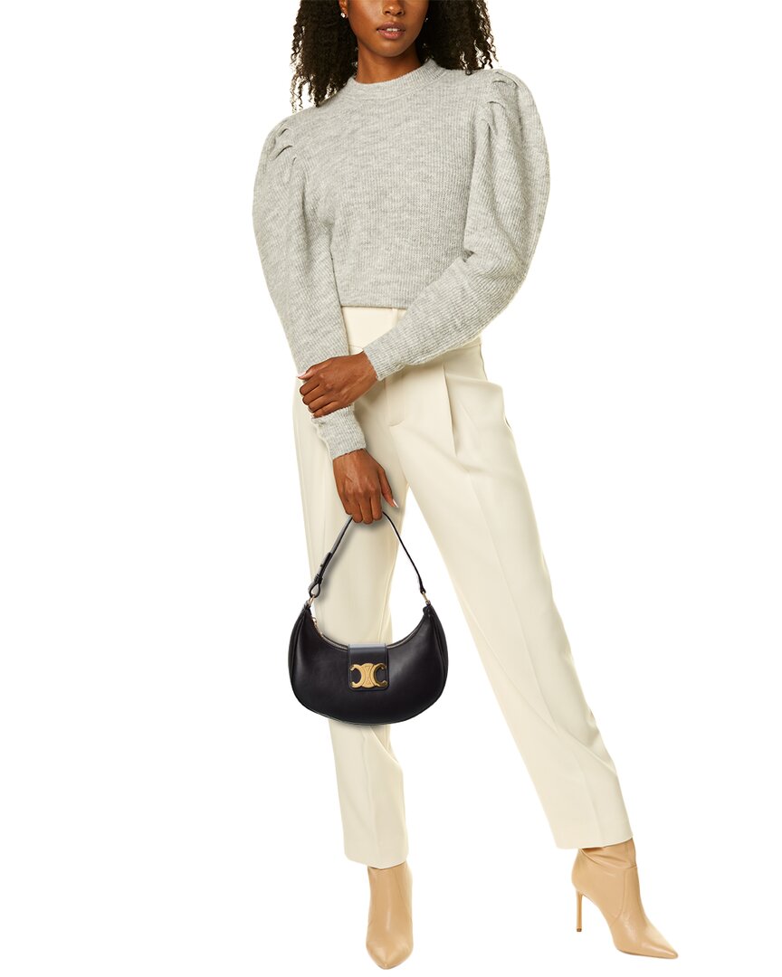 Celine Ava Triomphe Medium Leather Shoulder Bag
