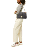 Celine Victoire Large Leather Shoulder Bag