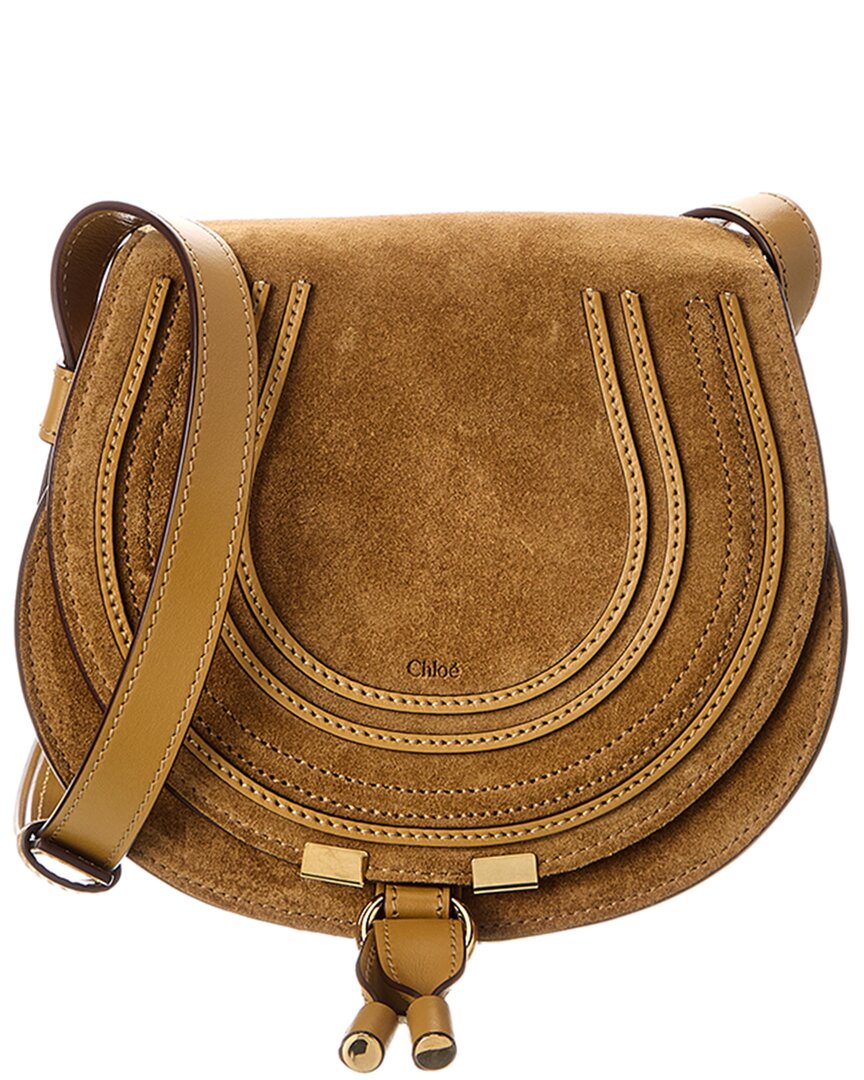Chloé Marcie Small Suede Saddle Bag