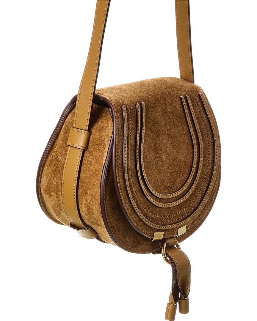 Chloé Marcie Small Suede Saddle Bag