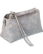Fendi By The Way Soft Medium Denim-Effect Leather Shoulder Bag