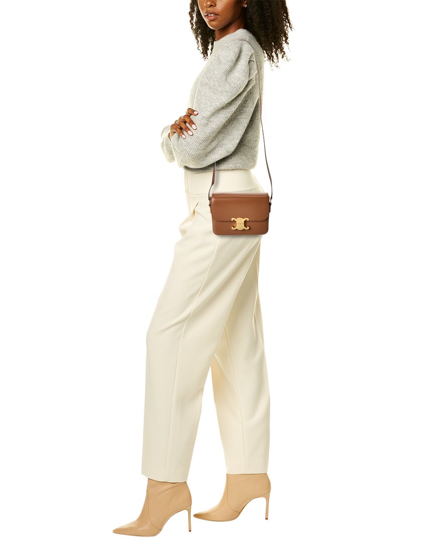 Celine Teen Triomphe Leather Shoulder Bag