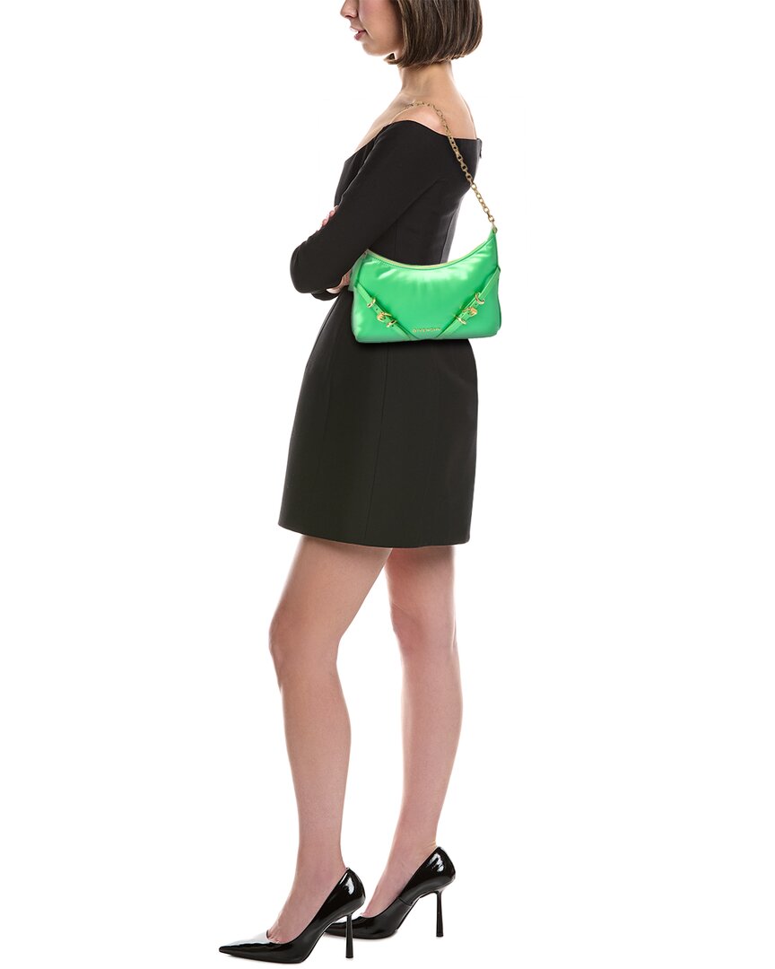 Givenchy Voyou Party Satin & Leather Shoulder Bag