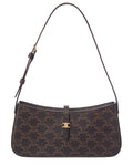 Celine Tina Triomphe Coated Canvas Shoulder Bag
