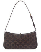 Celine Tina Triomphe Coated Canvas Shoulder Bag