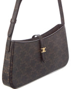 Celine Tina Triomphe Coated Canvas Shoulder Bag