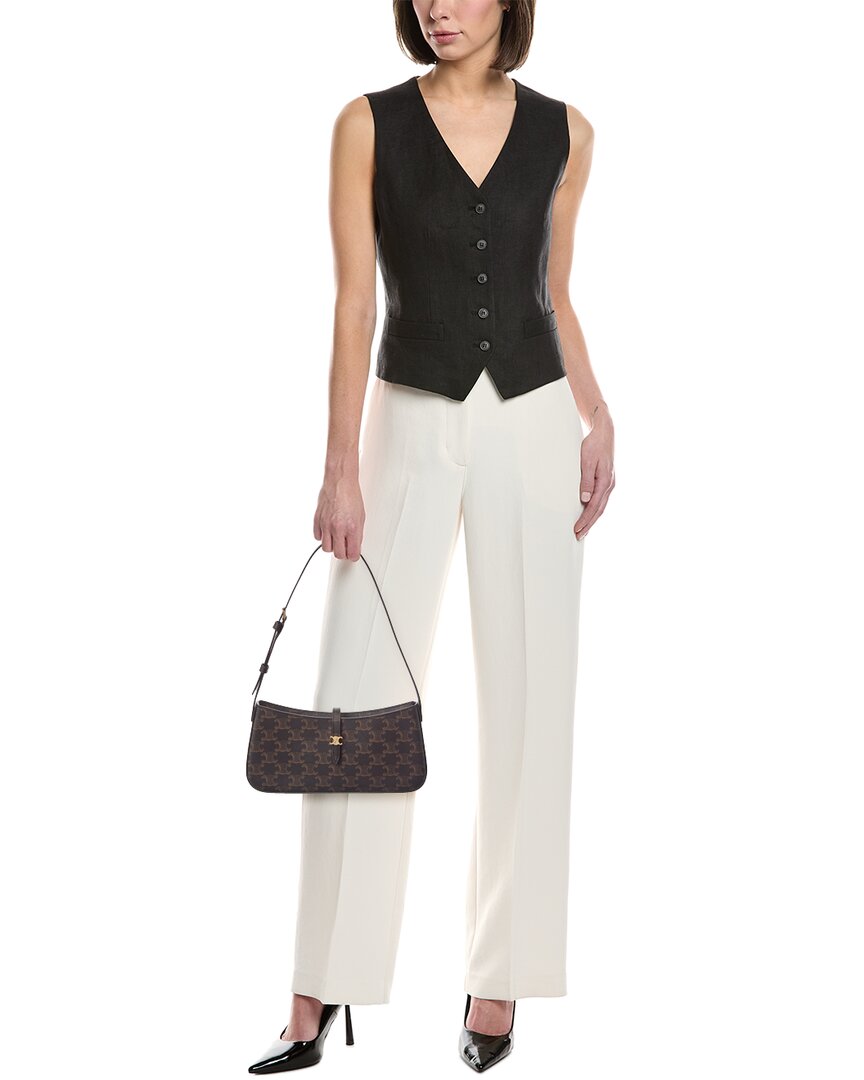 Celine Tina Triomphe Coated Canvas Shoulder Bag