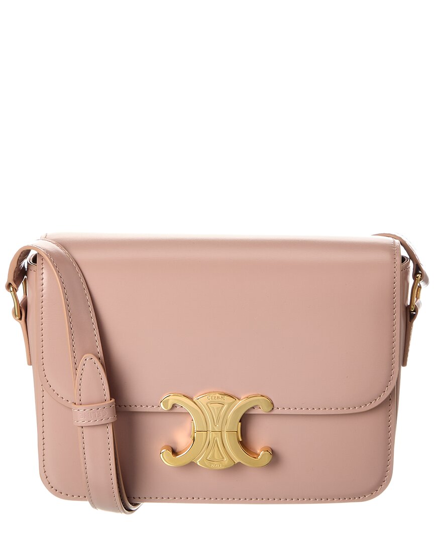 Celine Triomphe Leather Shoulder Bag
