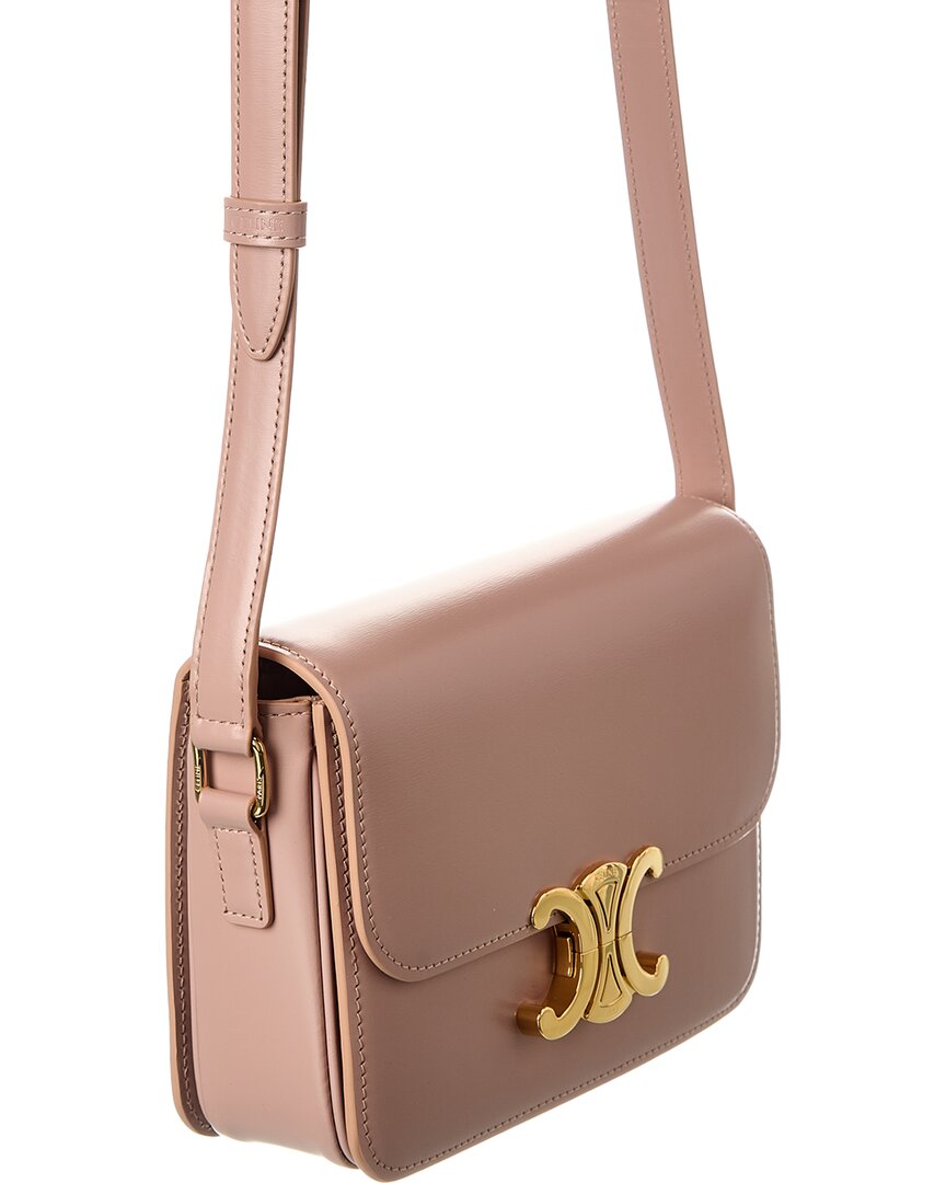 Celine Triomphe Leather Shoulder Bag