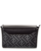 Fendi Squared Ff & Canvas Shoulder Bag