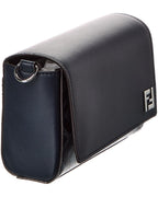 Fendi Squared Ff & Canvas Shoulder Bag
