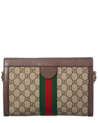 Gucci Ophidia Medium Gg Supreme Canvas & Leather Shoulder Bag