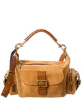 Chloé Medium Double Carry Suede & Leather Shoulder Bag