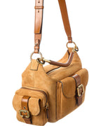 Chloé Medium Double Carry Suede & Leather Shoulder Bag