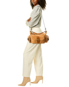 Chloé Medium Double Carry Suede & Leather Shoulder Bag