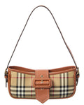 Burberry Vintage Check E-Canvas & Leather Shoulder Bag