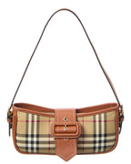 Burberry Vintage Check E-Canvas & Leather Shoulder Bag