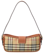Burberry Vintage Check E-Canvas & Leather Shoulder Bag
