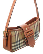 Burberry Vintage Check E-Canvas & Leather Shoulder Bag