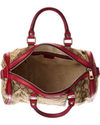 Gucci Hibiscus Red Gg Canvas Joy Boston (Authentic Pre-Loved)