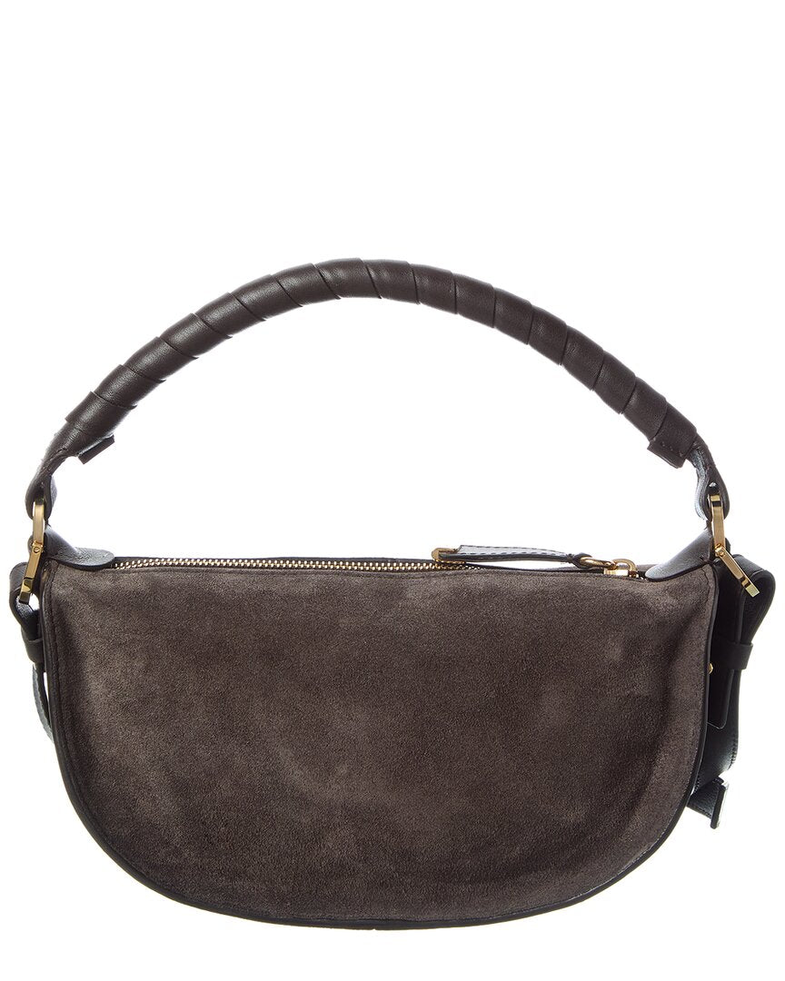 Chloé Marcie Mini Suede & Leather Shoulder Bag