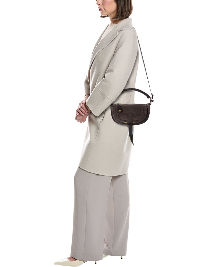 Chloé Marcie Mini Suede & Leather Shoulder Bag