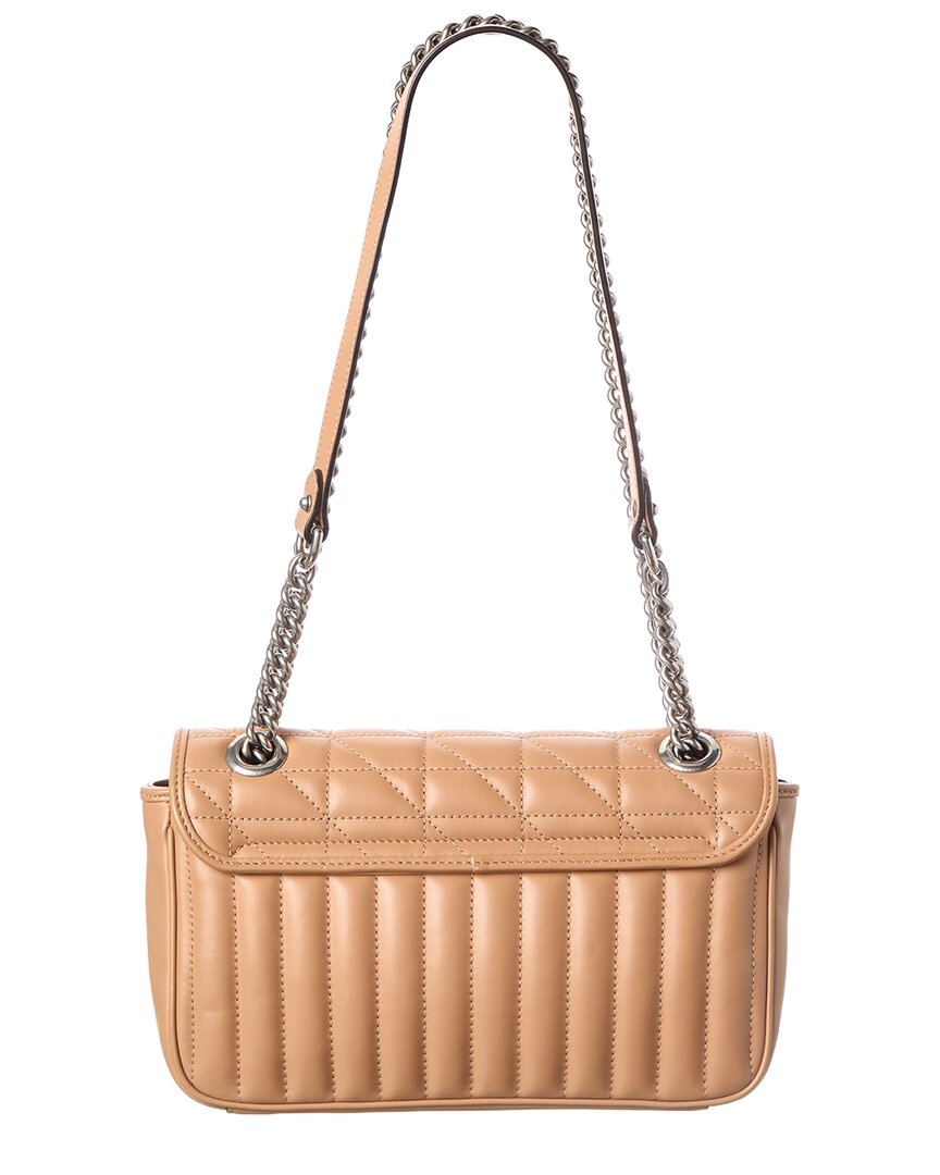 Gucci Camelia Calfskin Matelasse Leather Aria Small Gg Marmont Shoulder Bag