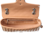 Gucci Camelia Calfskin Matelasse Leather Aria Small Gg Marmont Shoulder Bag