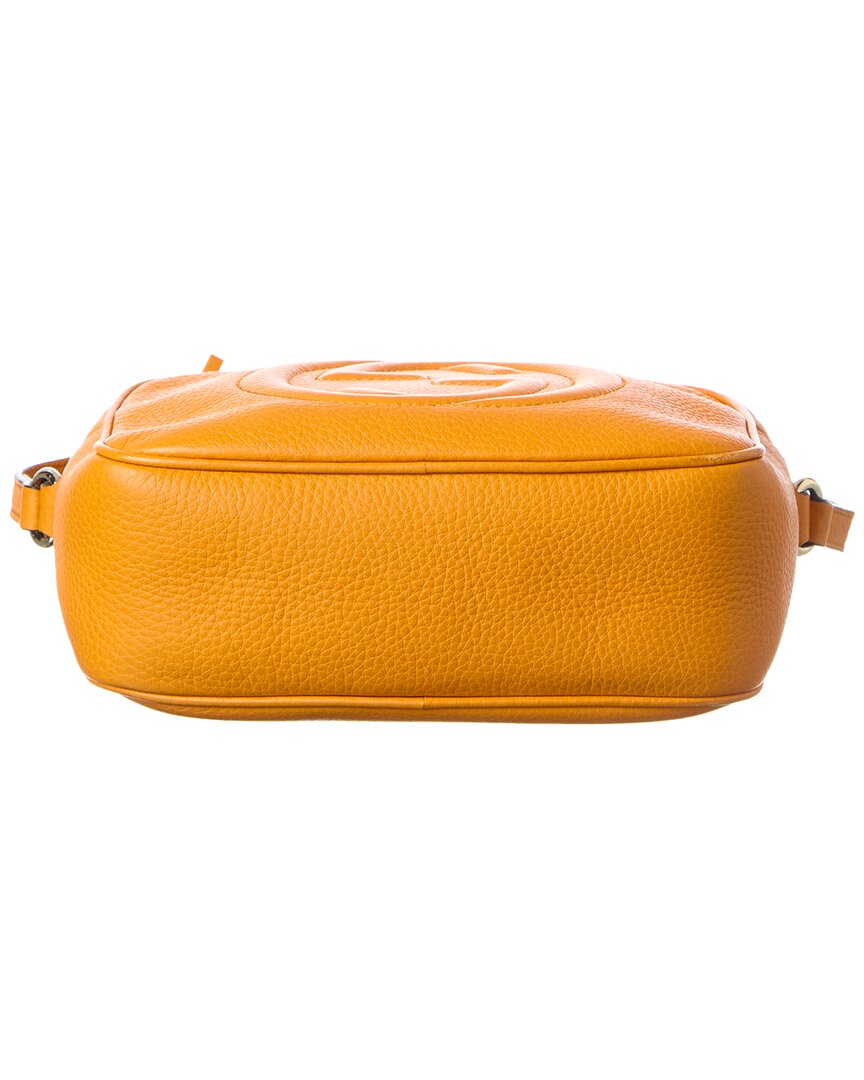 Gucci Curcuma Pebbled Calfskin Leather Small Soho Disco Bag (Authentic Pre-