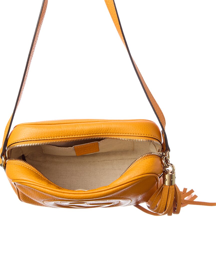 Gucci Curcuma Pebbled Calfskin Leather Small Soho Disco Bag (Authentic Pre-