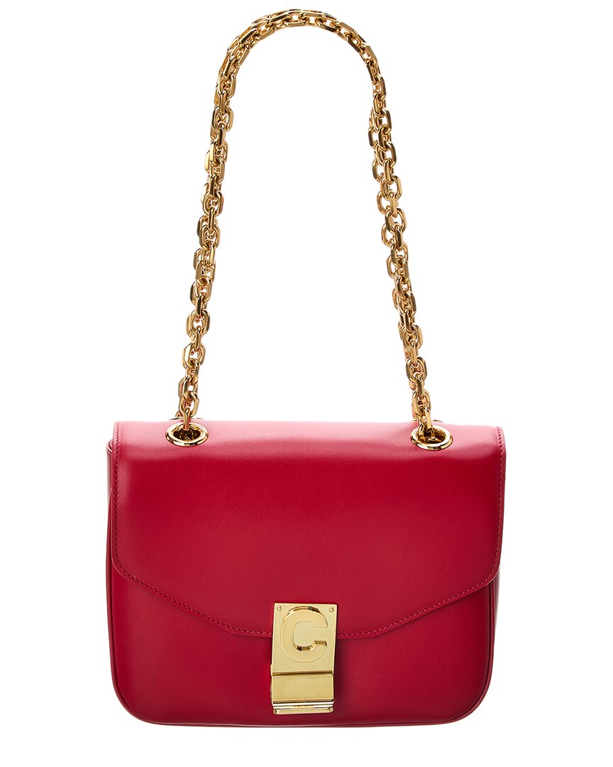 Celine C Small Leather Shoulder Bag (Authentic Pre-Loved)