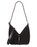 Givenchy Cut Out Mini Satin & Leather Shoulder Bag