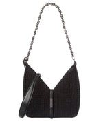 Givenchy Cut Out Mini Satin & Leather Shoulder Bag