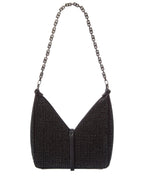 Givenchy Cut Out Mini Satin & Leather Shoulder Bag
