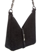 Givenchy Cut Out Mini Satin & Leather Shoulder Bag