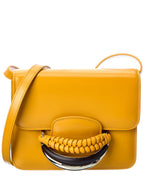 Chloé Kattie Leather Shoulder Bag Yellow ONE SIZE