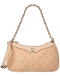 Gucci Small Medium Gg Denim & Leather Shoulder Bag
