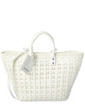 Balenciaga Bistro S Basket Tote White ONE SIZE