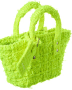 Balenciaga Bistro Xxs Tweed Basket Tote