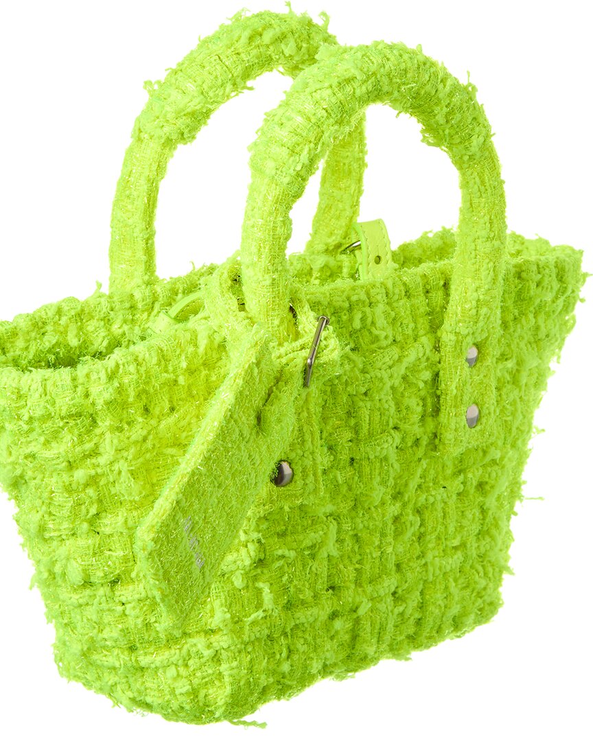Balenciaga Bistro Xxs Tweed Basket Tote