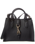 Gucci Logo Small Leather Tote Black ONE SIZE