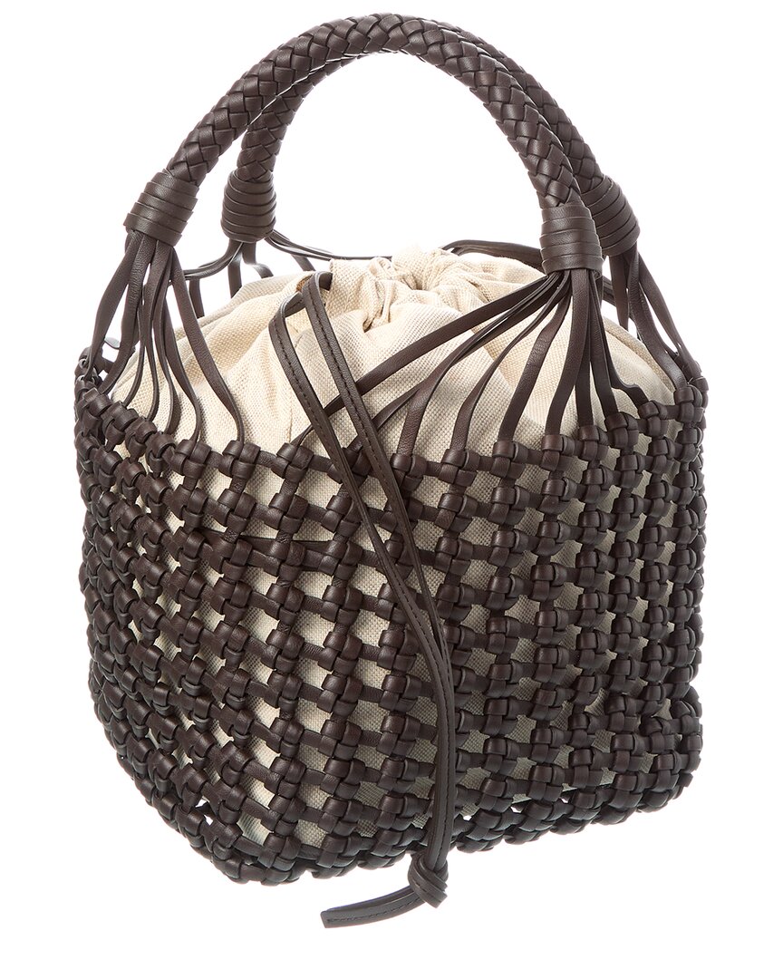 Bottega Veneta Medium Leather Tote Brown Multi ONE SIZE